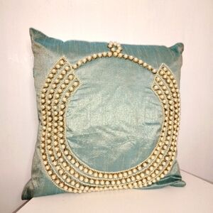 RAW SILK DOWN ACCENT PILLOW
